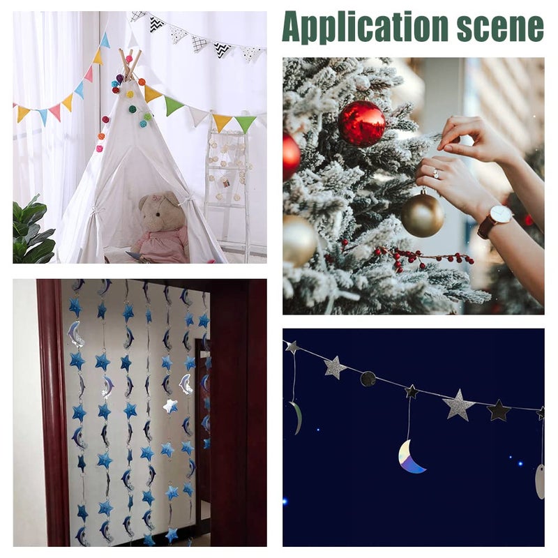 PH PandaHall 142 Yards 0.2mm Clear String Fishing Line Invisible Beading Cords Nylon Thread String Inelastic Jewelry Wire for Valentine Bracelet Jewelry Making Ornaments Hanging Party Decor Seed Beads - Image 3